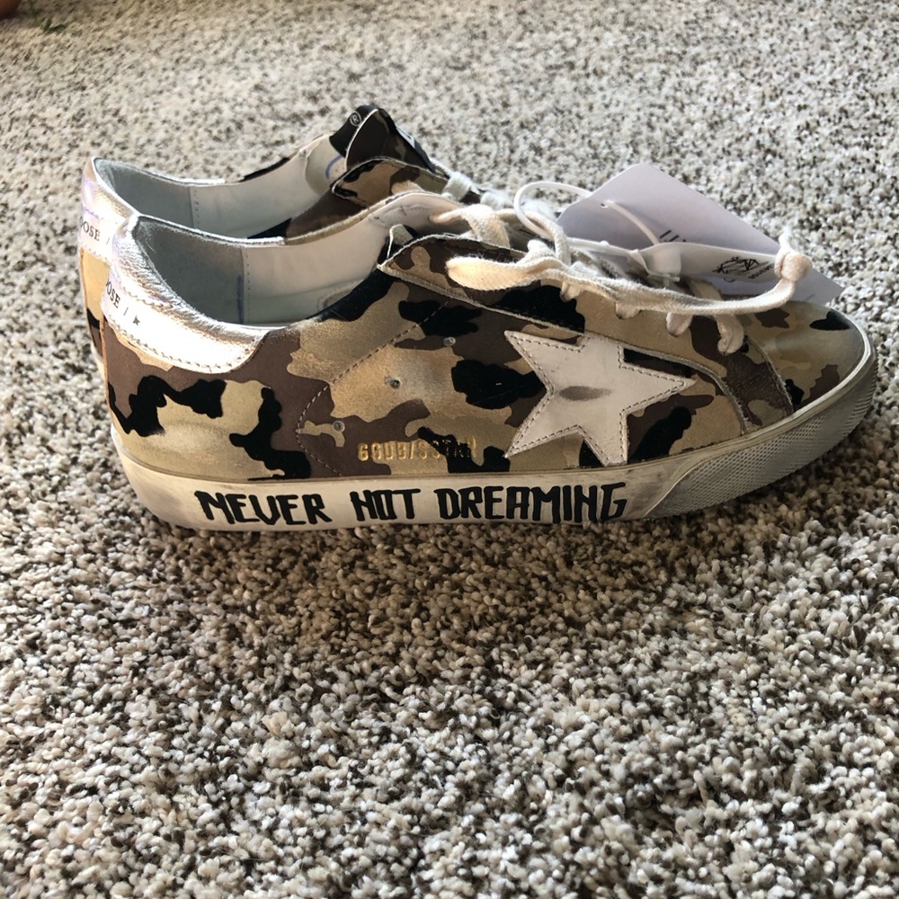 Golden Goose Superstar Sneakers - Camo Print NWT